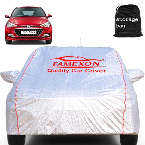 Image of Elite i20 Car Cover Waterproof with Free Bag and All Weather for Car Cover,100% Waterproof Outdoor Car Covers Rain Snow UV Dust Protection. Custom Fit