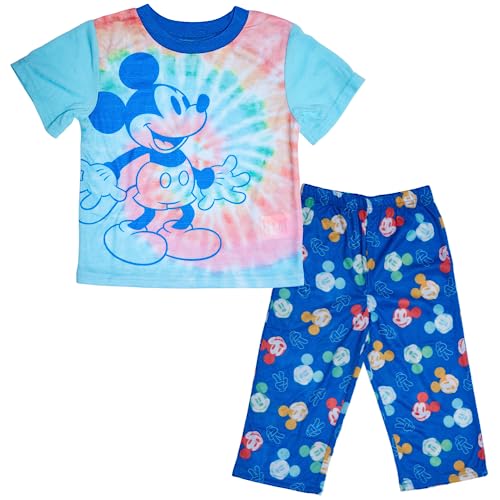 Disney Mickey Mouse Pajamas Set, 2 Piece Sleepwear for Toddlers and Little Kids, Size 3T Multi4