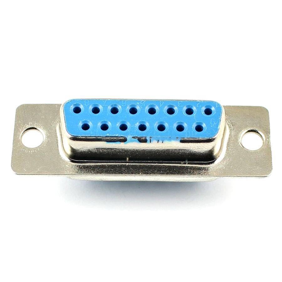 Generic 100 Pcs D-SUB 15 Pin Female Solder Type Connector Socket 2 Rows
