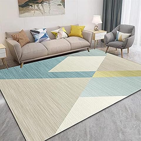 lalee Teppich Home Decoration Living Room Wohnzimmerteppich beige blau rechteckig Abriebfest Teppich weich weicher Teppich 200X280CM 6ft 6.7" X9ft 2.2" Cover