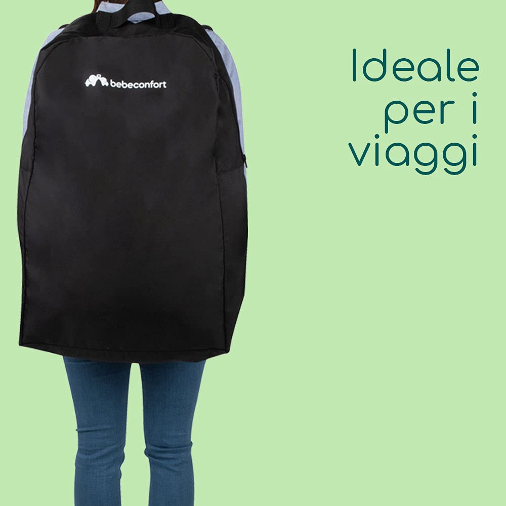 Bebeconfort Teeny 3D Passeggino Ultraleggero e Compatto, 6 kg, Pieghevole e Reclinabile, Posizione Nanna per Neonati, Portata 22 kg, Tinted Grey