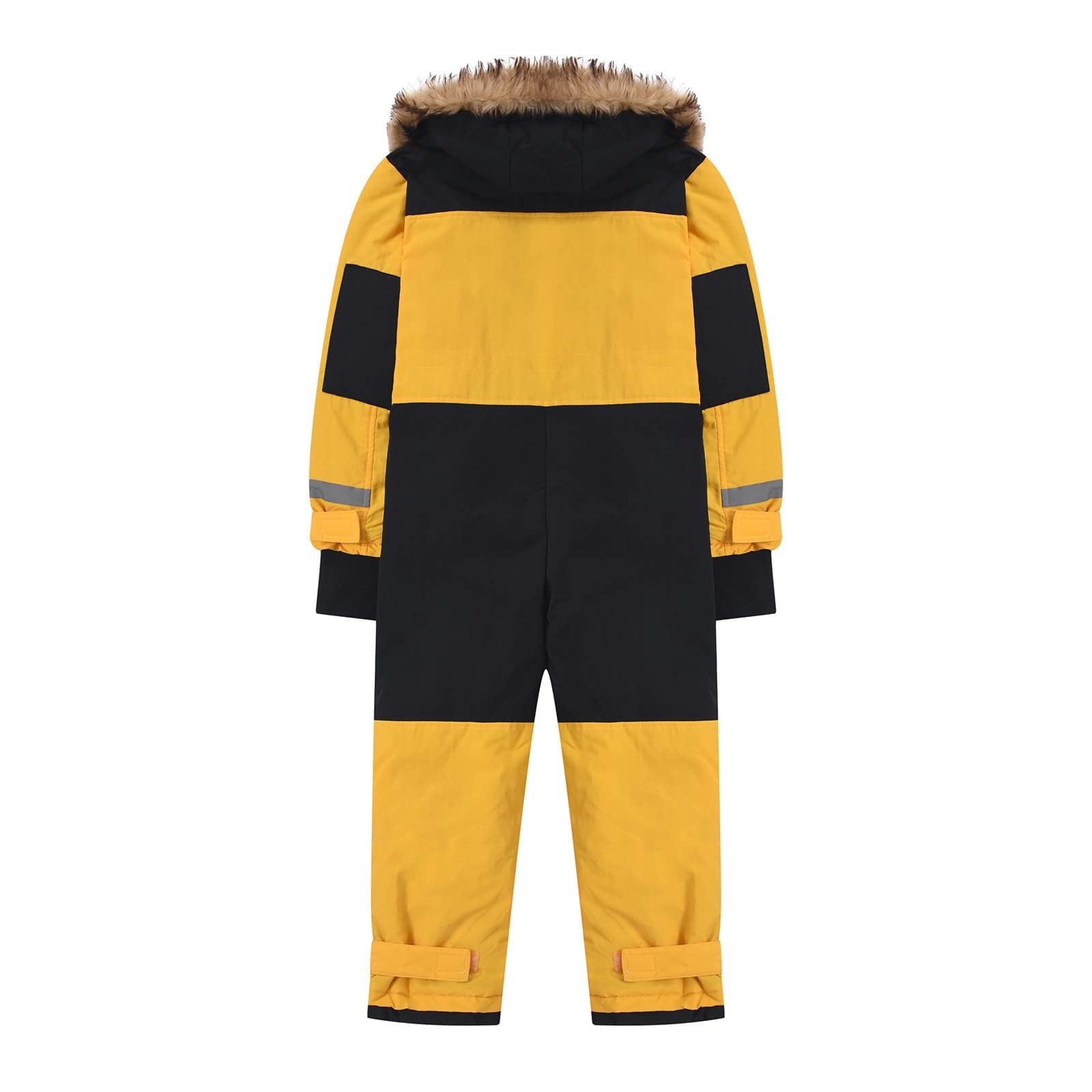 Generisch Combinaison de neige pour fille - Combinaison de ski thermique d'hiver - Coupe-vent - Combinaison d'extérieur - Softshell - Vêtement d'hiver chaud pour enfants