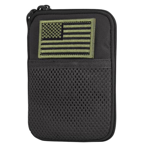 Condor Pocket Pouch/US Patch (Black, 7.25 x 5-Inch)
