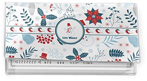 YouCustomizeIt Personalized Winter Vinyl Checkbook Cover