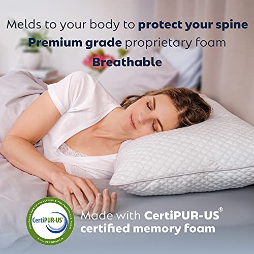 PureComfort Cooling Gel Pillow for Sleeping - Therapeutic Pillow for Neck & Shoulder Pain - Adjustable Hypoallergenic… - Image 3