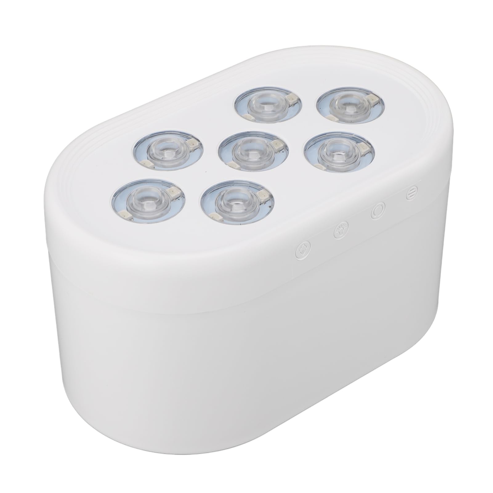 Difusor de aceite esencial humidificador luces dinámicas diseño multifuncional para el hogar (blanco)