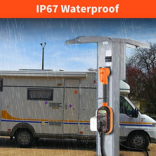 Eygde Rv Surge Protector 50 Amp - Ul Certified - Upgraded 6000 Joules Rv Circuit Analyzer With Waterproof Cover, 50Amp Surge Protector Power Voltage Protection Guard Camper Travel Trailers #TOP4