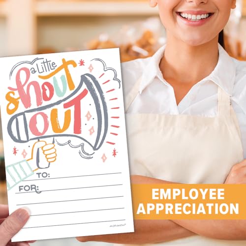Fun-Shout-Out-Cards-For-Employees-Office-Staff-Teachers-and-Students-Appreciation-and-Recognition-Reward-Cards-For-School-or-Work-Bulletin-Board-50-Count