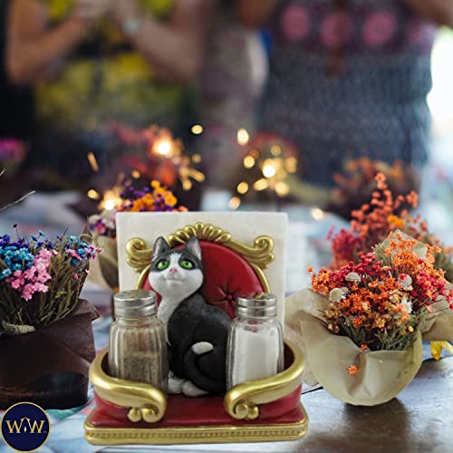 World of Wonders - Meow & Forever Series - Royal Catering - Collectible Decoratieve Smoking Kat Servethouder Zout… - Afbeelding 6