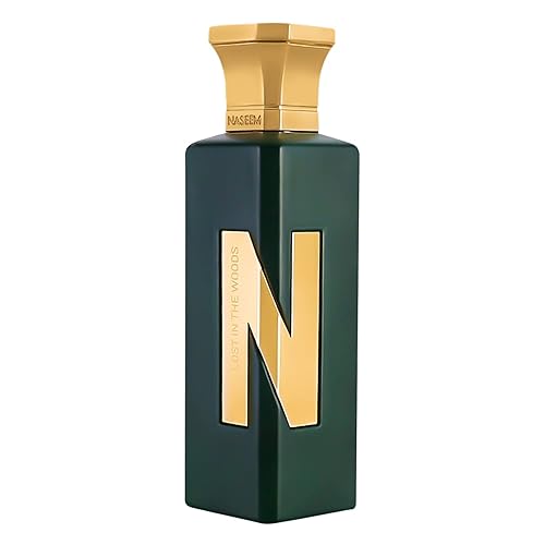 NASEEM Perfume Lost in the Wood para hombres – Eau de Parfum Fresh Oud – Fragancias sin alcohol y de larga duración para hombre, 2.5 onzas líquidas
