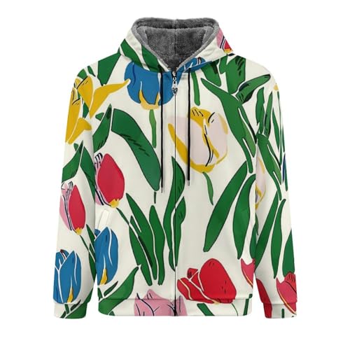 Chaqueta polar para hombre con capucha abrigo de invierno cálido senderismo 3