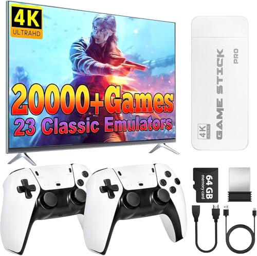 2025 Retro Game Console Stick, Classic Video Games with 4K HDMI, ...