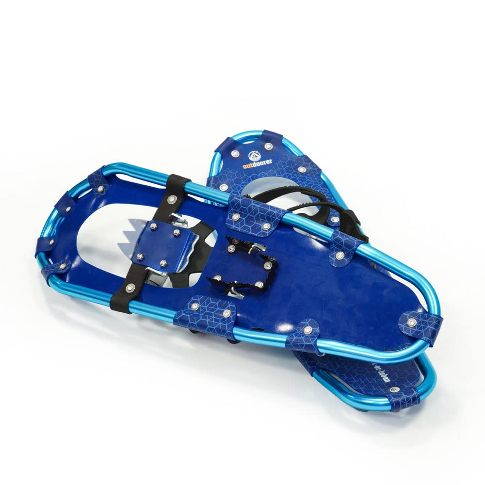 outdoorer leichte Schneeschuhe SnowHiker – Aluminium-Rahmen-Schneeschuhe Classics mit Ratschenbindung für Damen und Herren