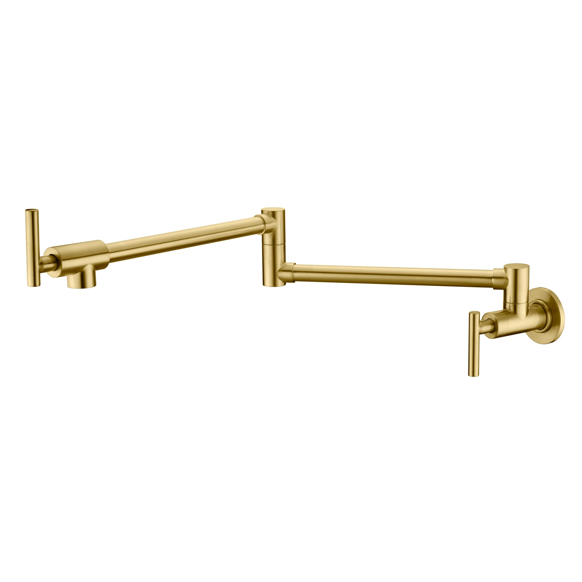 SUMERAIN Brushed Gold Pot Filler Faucet Wall Mount