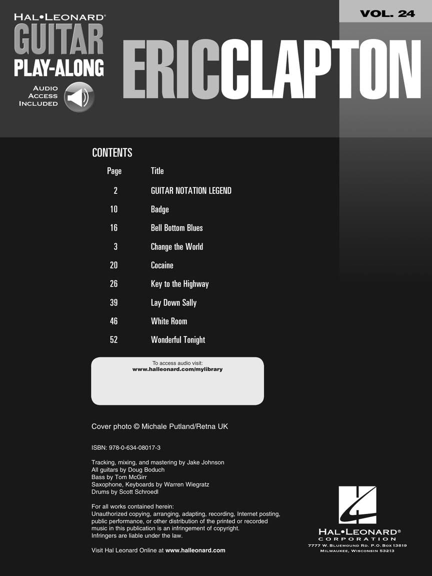 Eric clapton guitare +cd