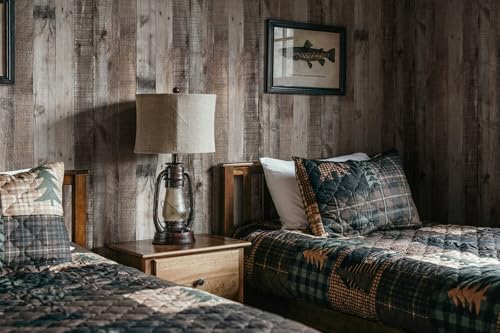 Image of Livebor Gray Wood Peel and Stick Wallpaper Wood Wallpaper 17.7 inchx 120 inch | Wood Contact Paper Shiplap Wood Wallpaper Peel and Stick Wooden Wall Rustic Distressed Plank for Walls and Countertops