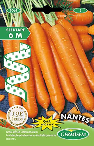 Germisem Nantes Semillas de Zanahoria en Cinta de 6 m (EC9061)