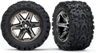 6774X 2.8 Black Chrome RXT Wheels with Talon Extreme Tires (2WD Rear)