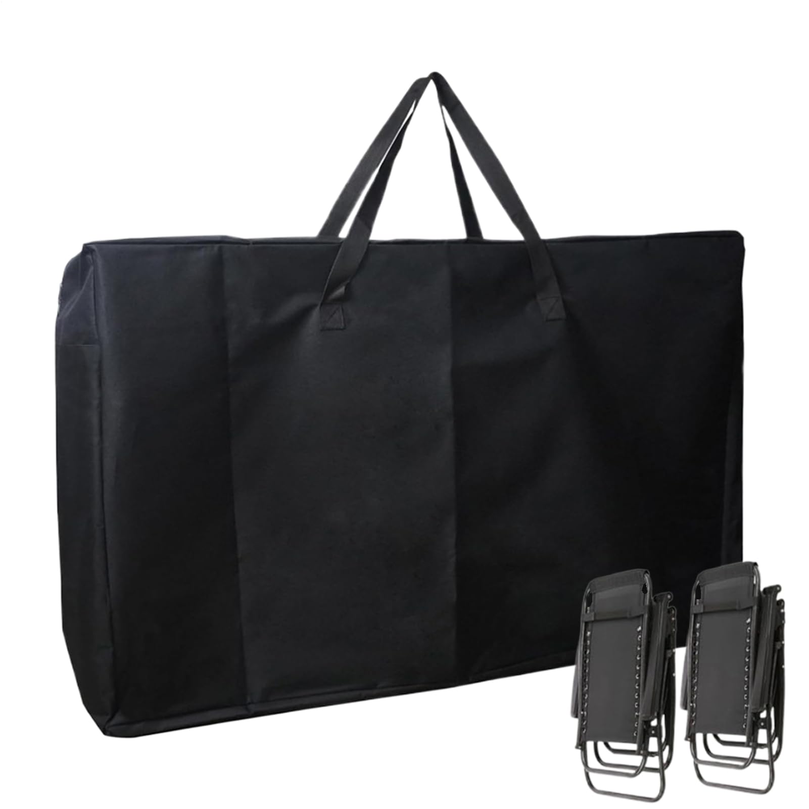 borsaportaoggetti per sedia - Custodia per sedia pieghevole resistente, borsada trasporto impermeabile 72x28x106 cm, borsareclinabile portatile, organizer durevole in tessuto Oxford con comoda mani