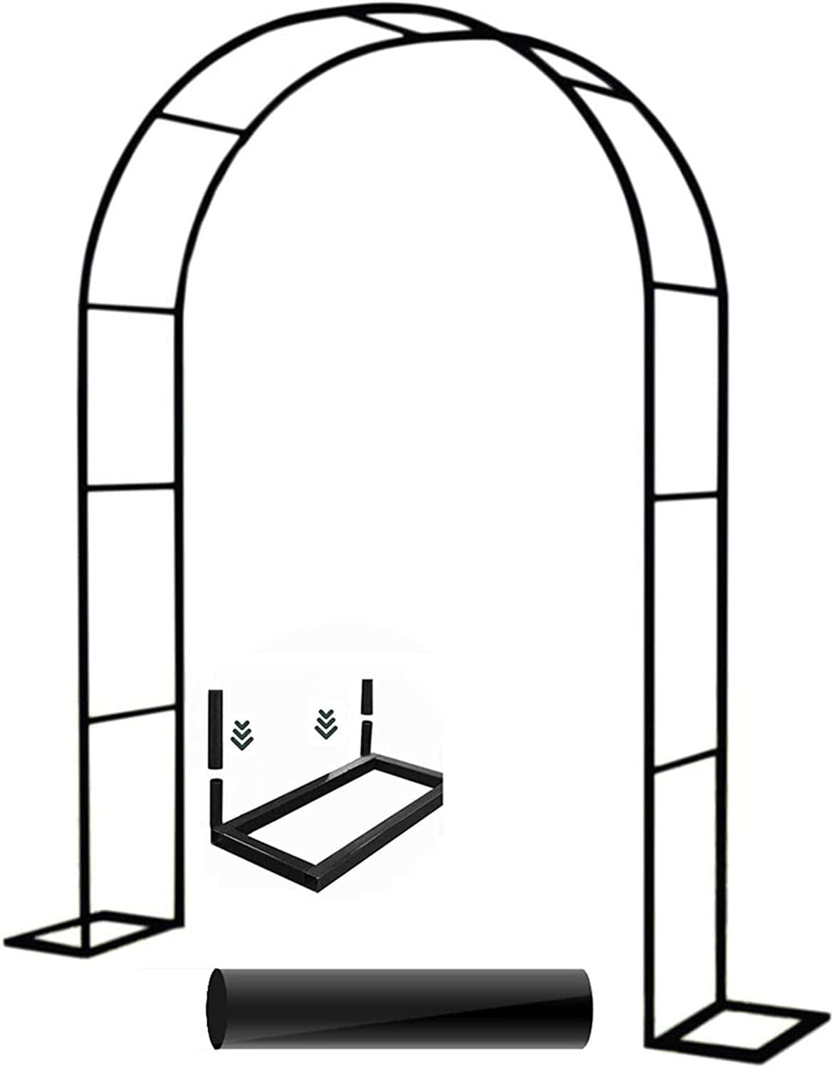 Arche De Jardin Pour Rosiers Largeur Arche Plante Grimpante Pour Terrasse Patio Arceau À Rosiers, Support Pour Plantes Avec Pied,W3mxH2.2m
