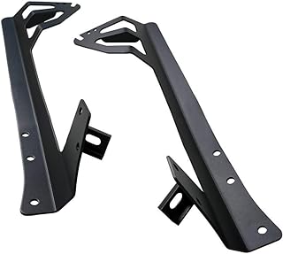 Willpower 52 inch LED Light Bar Upper Windshield Mounting Bracket Lower Corner Brackets 2007-2017 Jeep Wrangler JK 4WD, Wrangler Unlimited JK 4WD/2WD