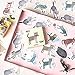 BLOUR 45 pcs/Pack Bonbons poésie Chats Vie Heureuse Mini Papier Journal Autocollant Scrapbooking décoration étiquette en Gros