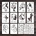 Face Painting Stencils,16Pcs Female Face Stencils Inspirational Quote Stencils,Large Women Painting Stencil Reusable Craft Template Stencils for Painting on Canvas Wood Tile Wall Paper Paint Stencils