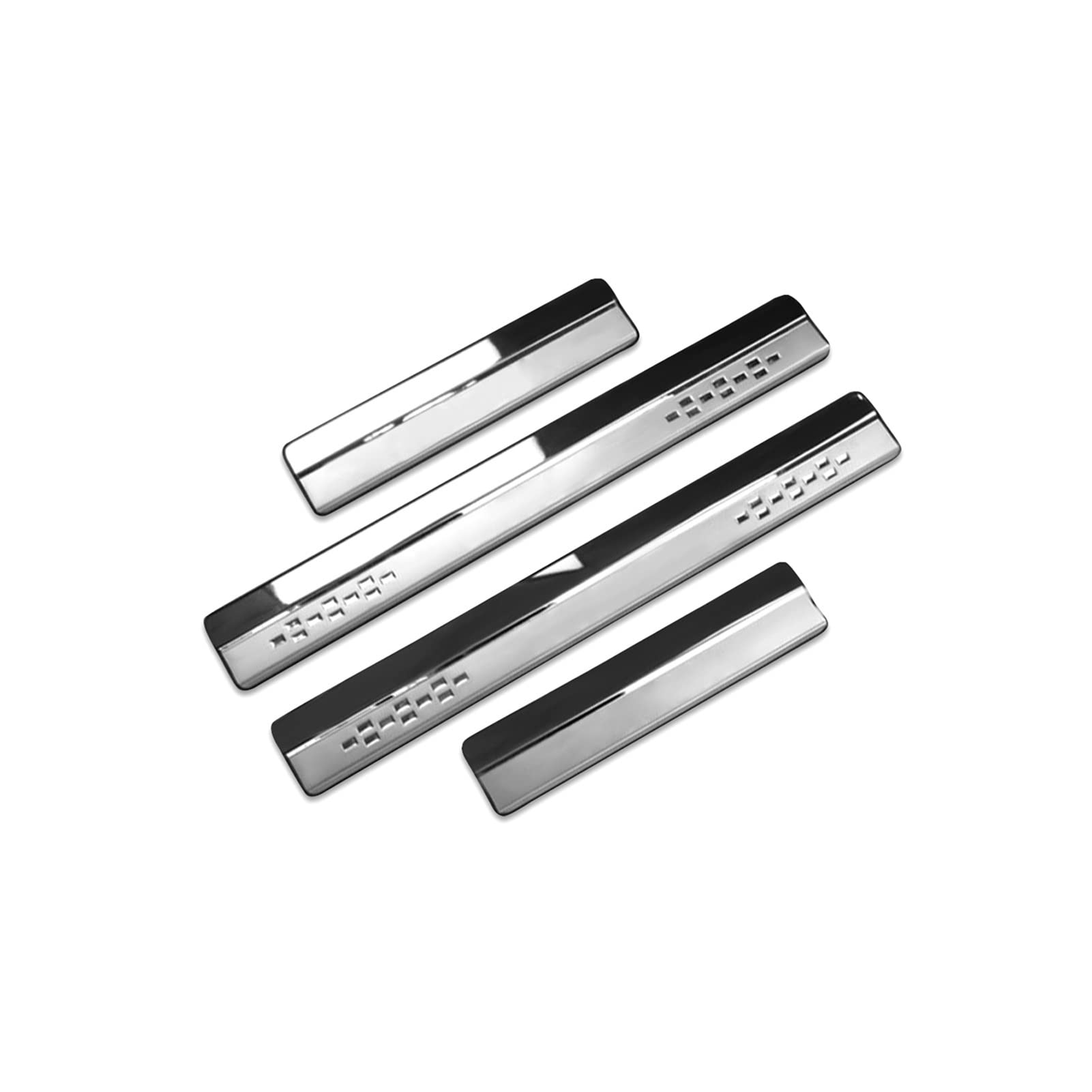 FANGFANG TRUSTTWO Car Stainless Steel Door Sill Cover Compatible WithX-Trail T32 2018 2019 2020 Door Sill Trim Strip Auto Interior Accessories 4 Pcs 4 Pcs