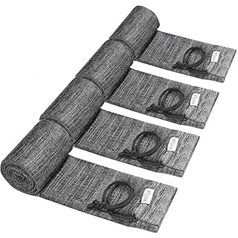 Flyfan 4Pcs Silicone Treated Knit Gun Sock, 52 x 4.5 Inches Gun Socks for Rifles and Shotguns, Thicken Elastic Design Hunting and Shooting Holder Socks for Gun Storage, Unique Stocking Stuffers Cover