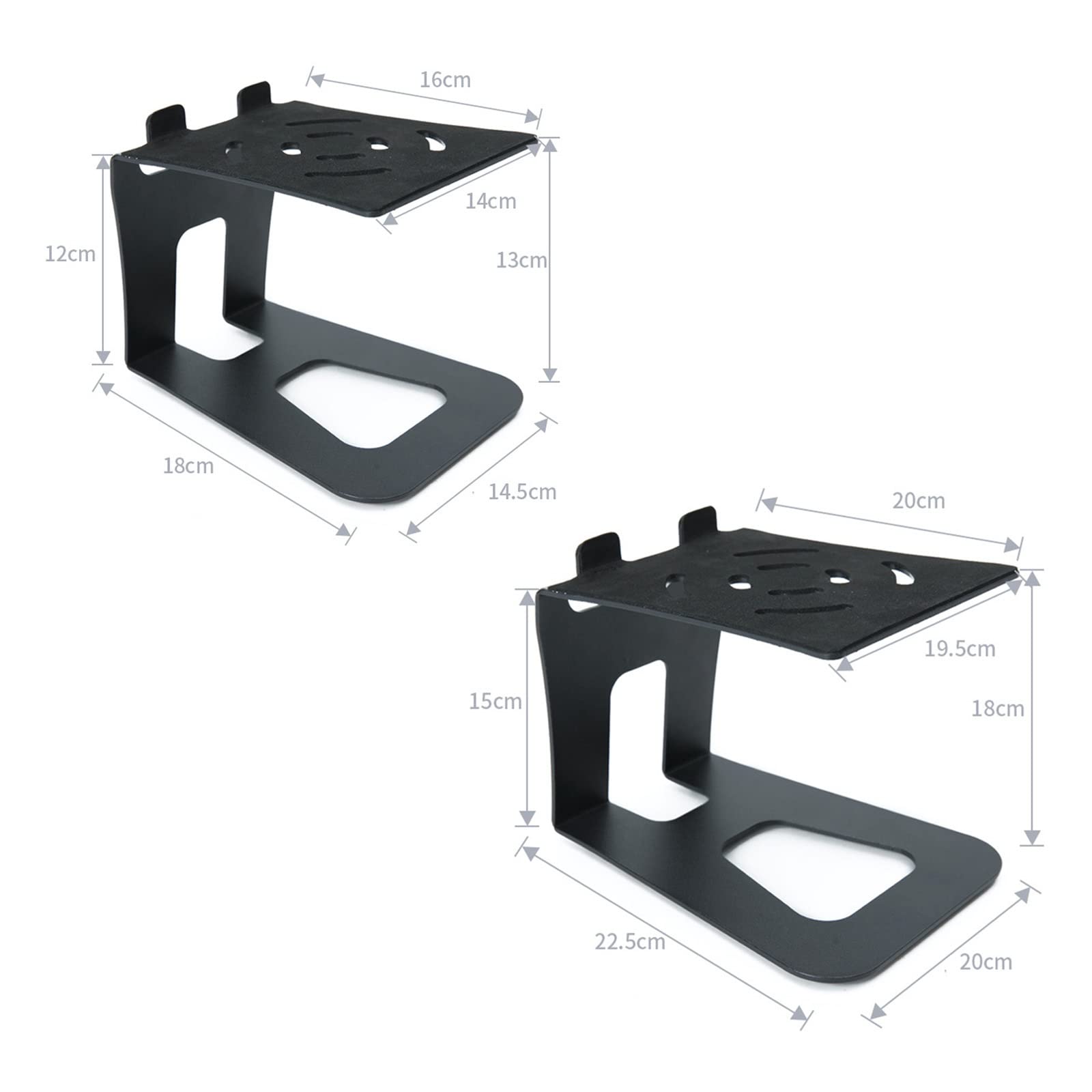 Supporti per altoparlanti Home Theater Altoparlante da tavolo Scaffale Studio Scaffale Monitor Scatola Staffa Base for altoparlante per altoparlanti audio circostanti di grandi dimensioni ( Color : Ne