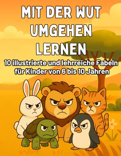 Mit der Wut umgehen lernen: Illustrierte Fabeln & Mitmach-Aktionen fuer Kinder von 6 bis 10 Jahren zum Ruhigwerden und Staerken
