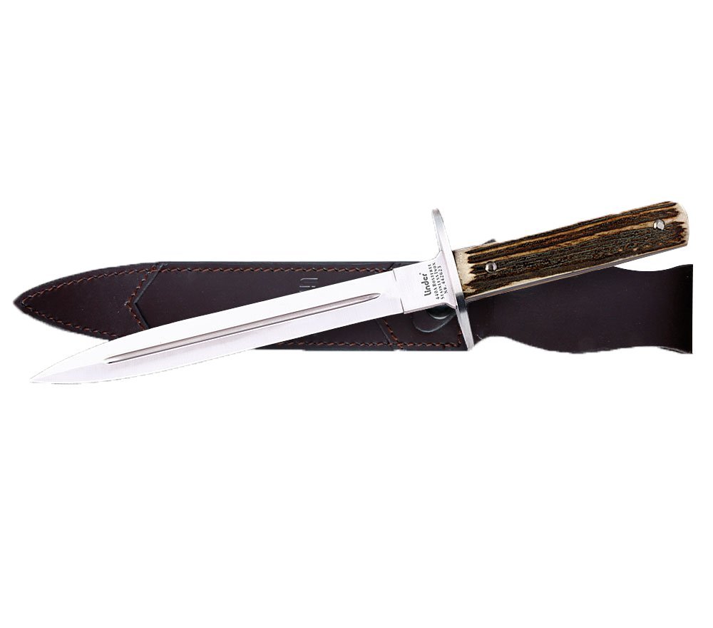 Linder Fahrtenmesser SQUAD 420, Rostfreie Klinge 13 Cm, Gesamtlänge 25 Cm – Robustes Outdoormesser