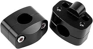 Acouto Braçadeiras de elevação de código fixo de transferência de guidão universal de 22 mm para motocicleta, liga de alumínio CNC