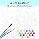 LAISU Malen Nach Zahlen für Kinder, Junior und Erwachsene Anfänger, 40x50cm Große Cartoon Painting Bastelset mit Leinwand Pinseln Acrylfarben, DIY Kunst Gemälde Kit für Jungen Mädchen ab 6 Jahren