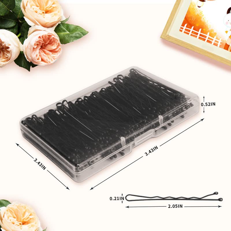 Miniatura 2 de 200 horquillas, horquillas para peinar el cabello, accesorios para el cabello con forma de onda invisible, horquillas de 2.2 pulgadas para mujer