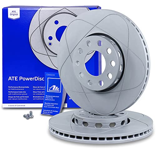 ATE 2x Disque de frein Power Disc ventilé à l'avant 24.0325-0105.1 Compatible avec: AUDI 100 C4 Avant (4A5), AUDI 100 C4 Stufenheck (4A2), AUDI A4 B5 (8D2),...