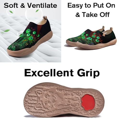 Men's Halloween Slip On Loafers Non-Slip Grip Party Walking Sneakers Lightweight Breathable Festival Comfort Shoes3