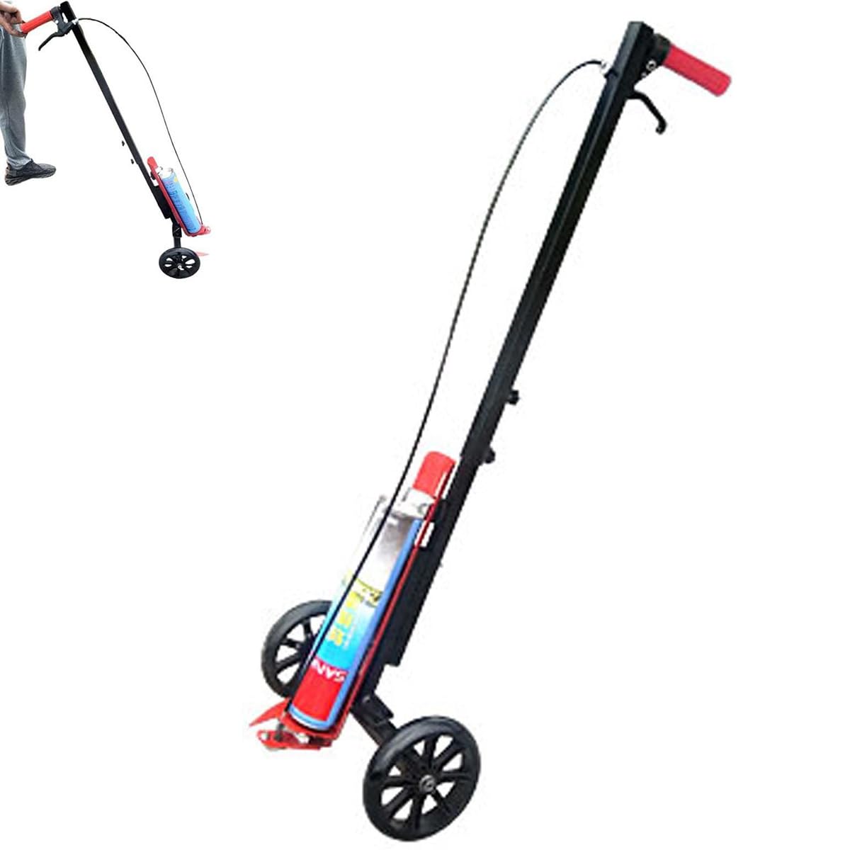 asdchZen Paint Marking Machine,Road Spray Paint Marking Machine,Can Draw Straight Lines, Curves, Circles,5-15Cm Width Range,For Roads, Factories, Garages,Stadium,