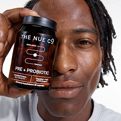 The Nue Co. Prebiotic + Probiotic Supplement, Supports Gut Health, Synbiotic And Spore Based, Ibs Relief, Immunity, And Skin, Vegan, Gluten Free, 60 Capsules #TOP6