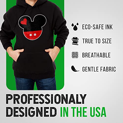 Couple Matching Outfits Minnie & Mickey Head Hoodie Set14