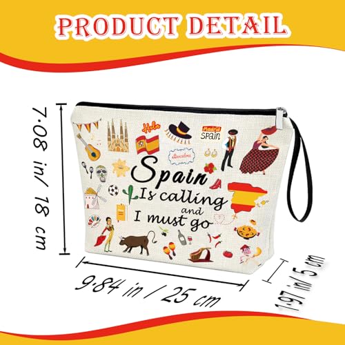 Virfuntaki Spain Makeup Bag
