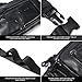 Leather Fanny Pack for Men Women, Belt Bag Fashion Waist Packs Small Crossbody Bag with Adjustable Strap for Travel Sport Walk (Black)