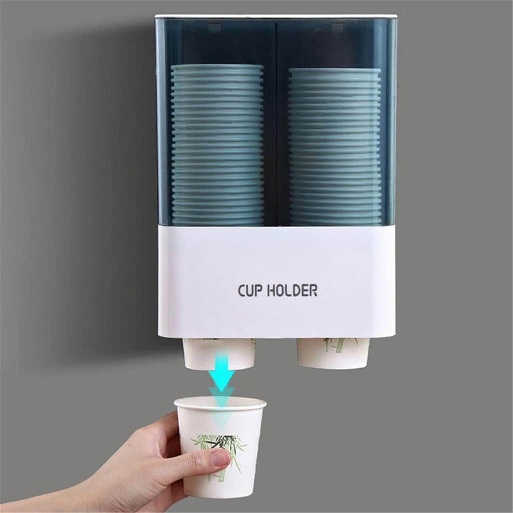 Automatic Water Dispenser Cup Holder Paper Cups Wall Mounted Taker Storage Rack