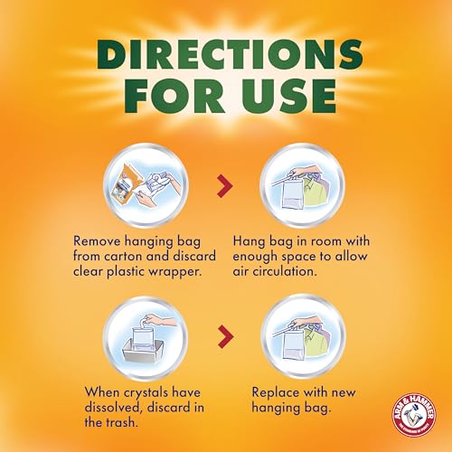 Arm & Hammer Essentials Hanging Moisture Absorber and Odor Eliminator, 17.5 oz., 3 Pack, Linen Fresh, Moisture Absorbers for Closets, Laundry Rooms and Bedrooms, Long-Lasting Freshness by Arm & Hammer - Image 7