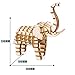 Rolife 3D Wooden Puzzle Wild Animal Toy-DIY Tiny Model Kit-Animal Action Figure-Assembly Jigsaw Puzzle-Home Decoration-Funny Birthday Easter Day Gift for Nephew/Son/Grandson/Boys/Girls(Elephant)