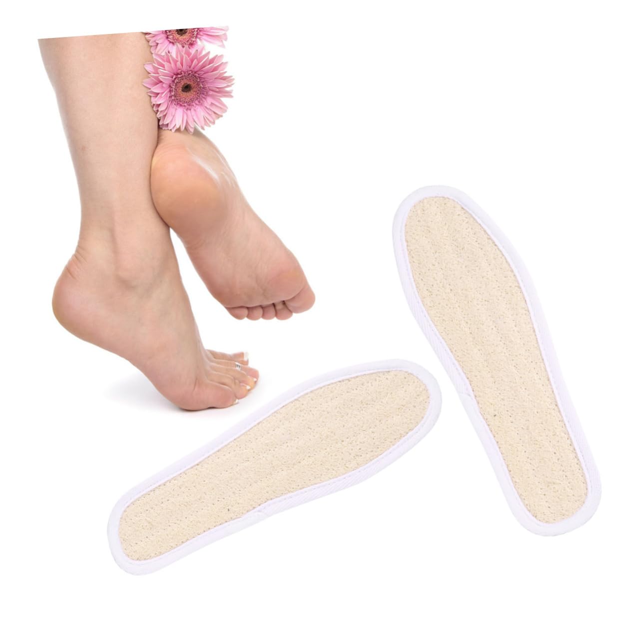 FRCOLOR Deo Kissen 3 Paare Atmungsaktive Einlegesohlen Luffa Schuhpolster Luffa Einlegesohlen Schuheinlagen Für Die Fußpflege Geruchshemmende Kisseneinlagen Sohleneinlagen