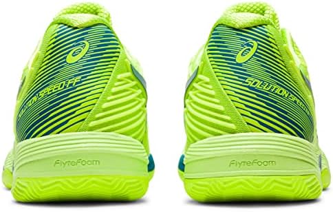 ASICS Women's Solution Speed FlyteFoam 2 Clay Tennis Shoes, 9, Hazard Green/Reborn Blue | Image 4