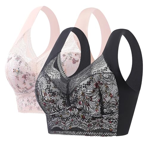 Sujetador push up sin costuras talla grande para mujer mayor transpirable