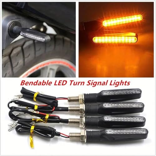 4 Luces Intermitentes Universales Para Motocicleta Evita Alcances con Luz Freno y DRL 4