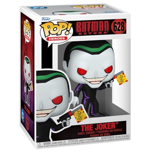 Funko Pop! Heroes: Batman Beyond: Return Of The Joker - Joker With Gun- Figura in Vinile da Collezione - Idea Regalo - Merchandising Ufficiale - Giocattoli per Bambini e Adulti